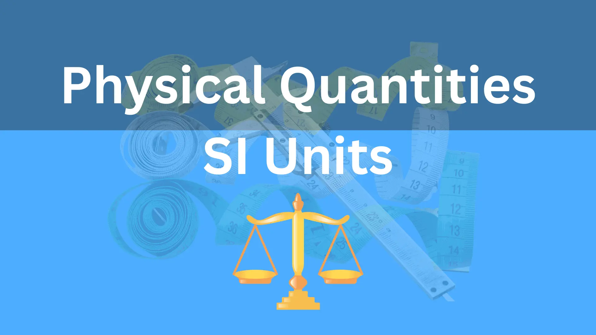 Read more about the article Physical Quantities and Units