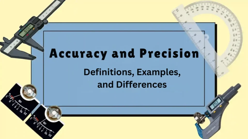 Feature image of article accuracy and precision definitions, examples and their differences. Also, how you can improve them.